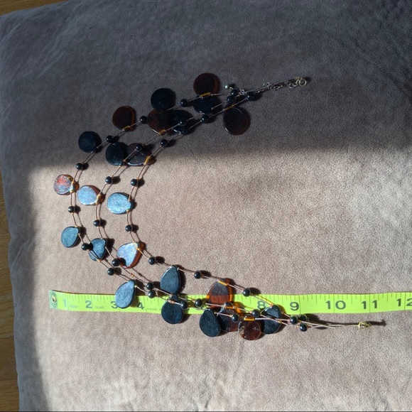 3-strand amber fashion statement necklace (4/$20) - Picture 5 of 5
